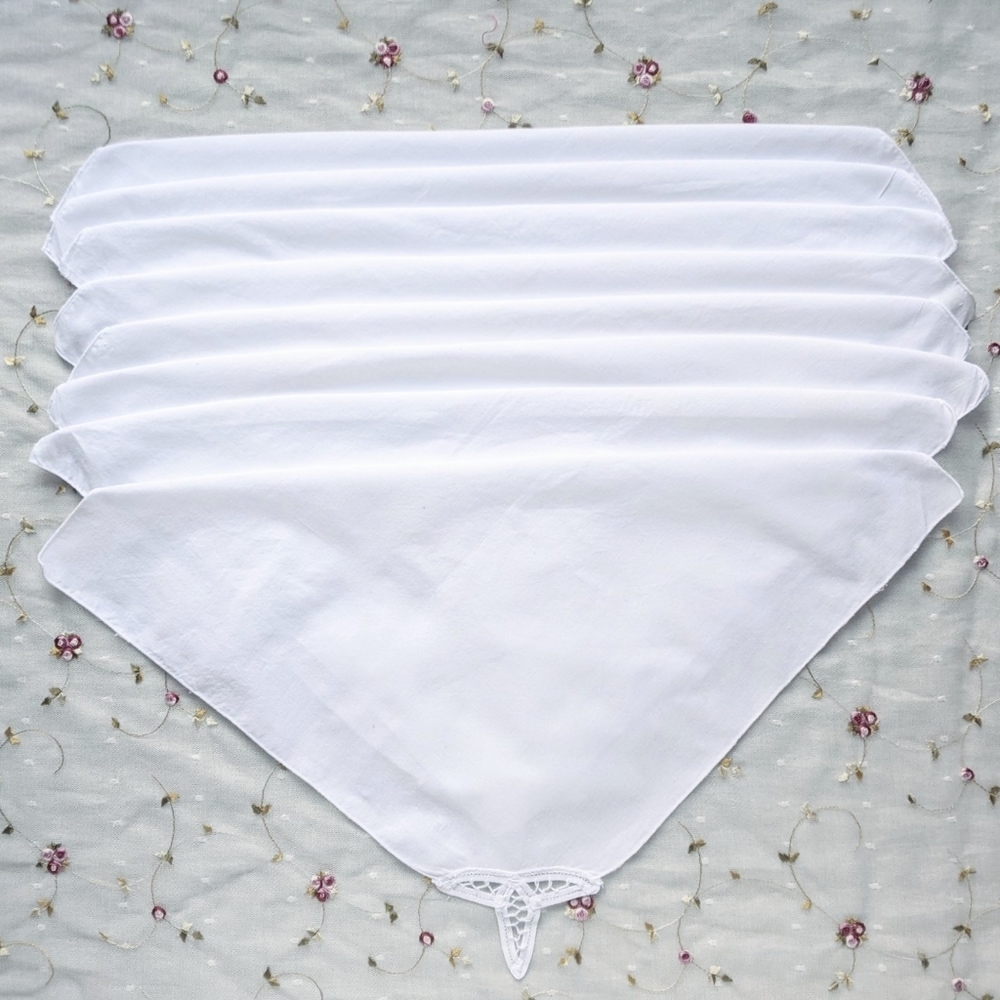 set of 8 reusable cloth napkins 100% cotton